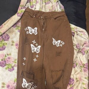 Brown Butterfly women's Bottoms